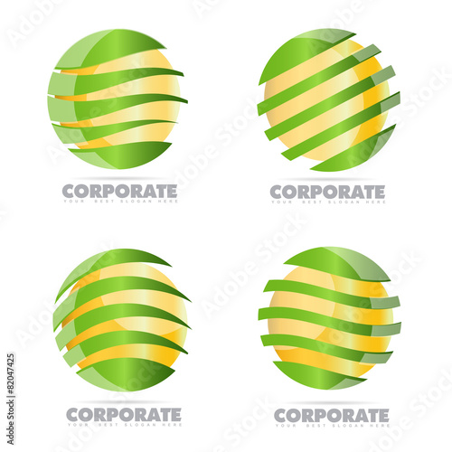 Corporate business sphere logo