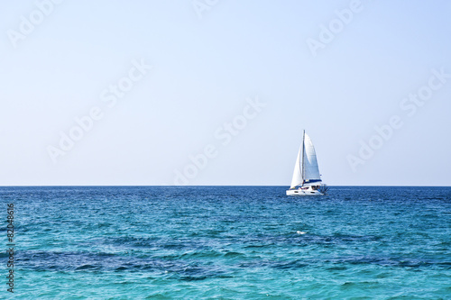 sailboat sky and ocean © preto_perola