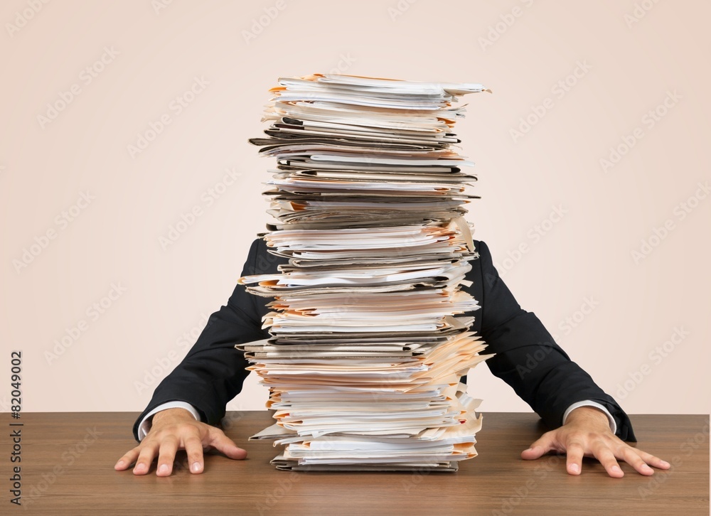 Stack Huge Pile Of Paperwork Adobe Stock