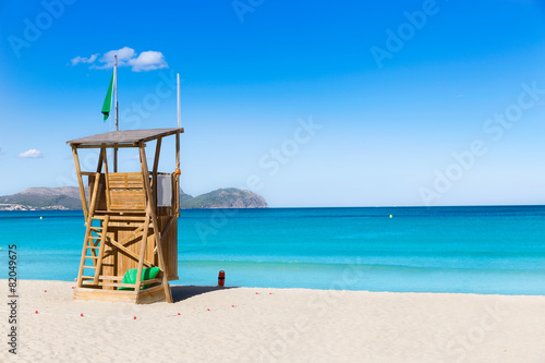 Mallorca Can Picafort beach in alcudia bay Majorca © lunamarina