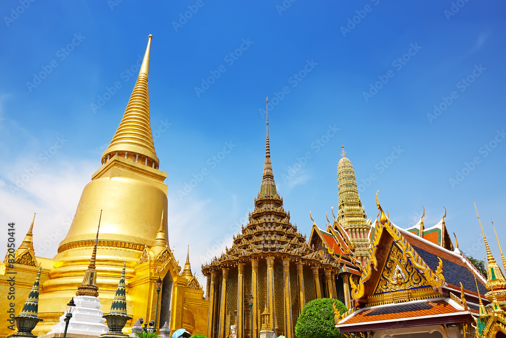 Wat Phra Kaew, Temple of the Emerald Buddha. The Grand Palace Ba