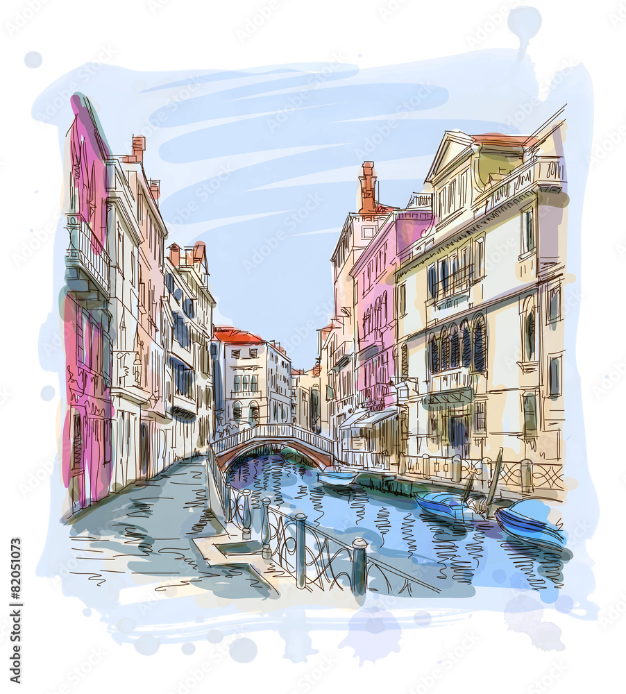 Fototapeta premium Venice - Fondamenta Rio Marin