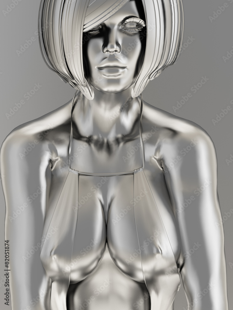 Silver female body Silver female body