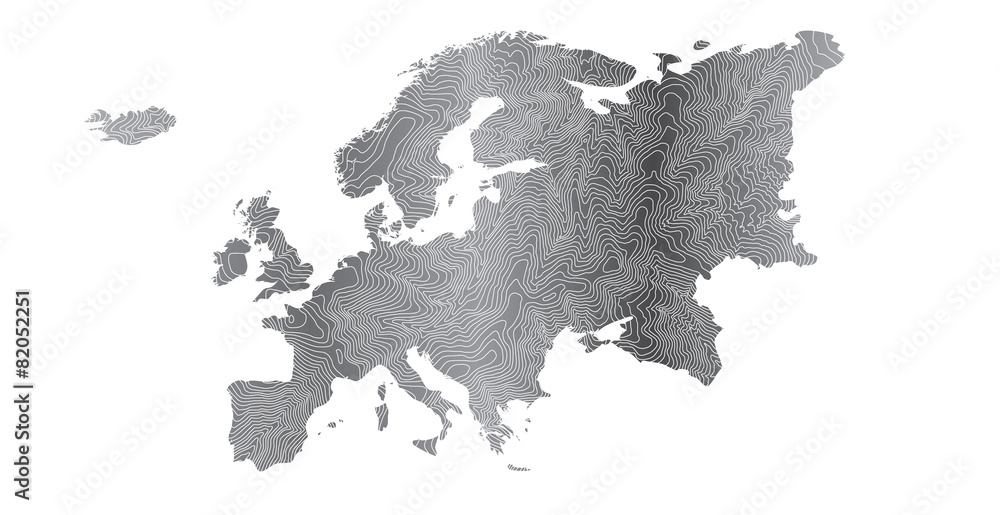 Fototapeta premium Europe Concept Map
