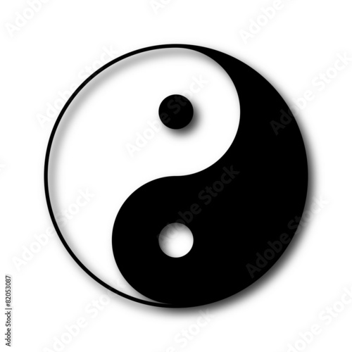 Yin and yang symbol, vector
