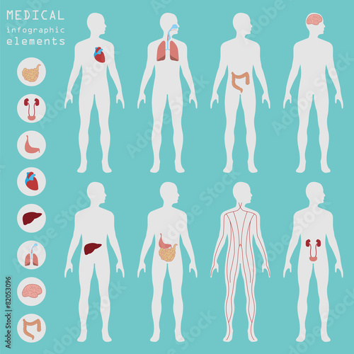 Medical and healthcare infographic, elements for creating infogr