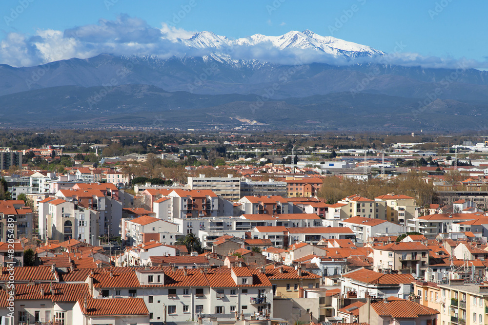 Mount Canigou from Perpignan