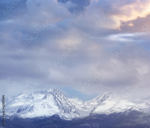 High Tatras Mountains - Gerlach Peak on Cloudy Day