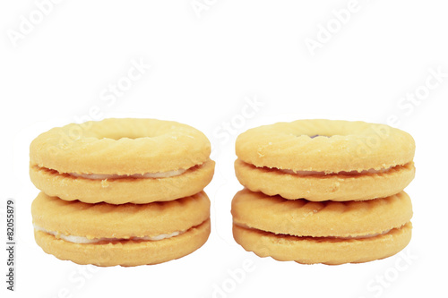 Close up Stack of Cookies