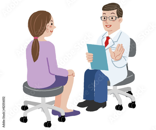 医者 女性 Doctor and his female patient