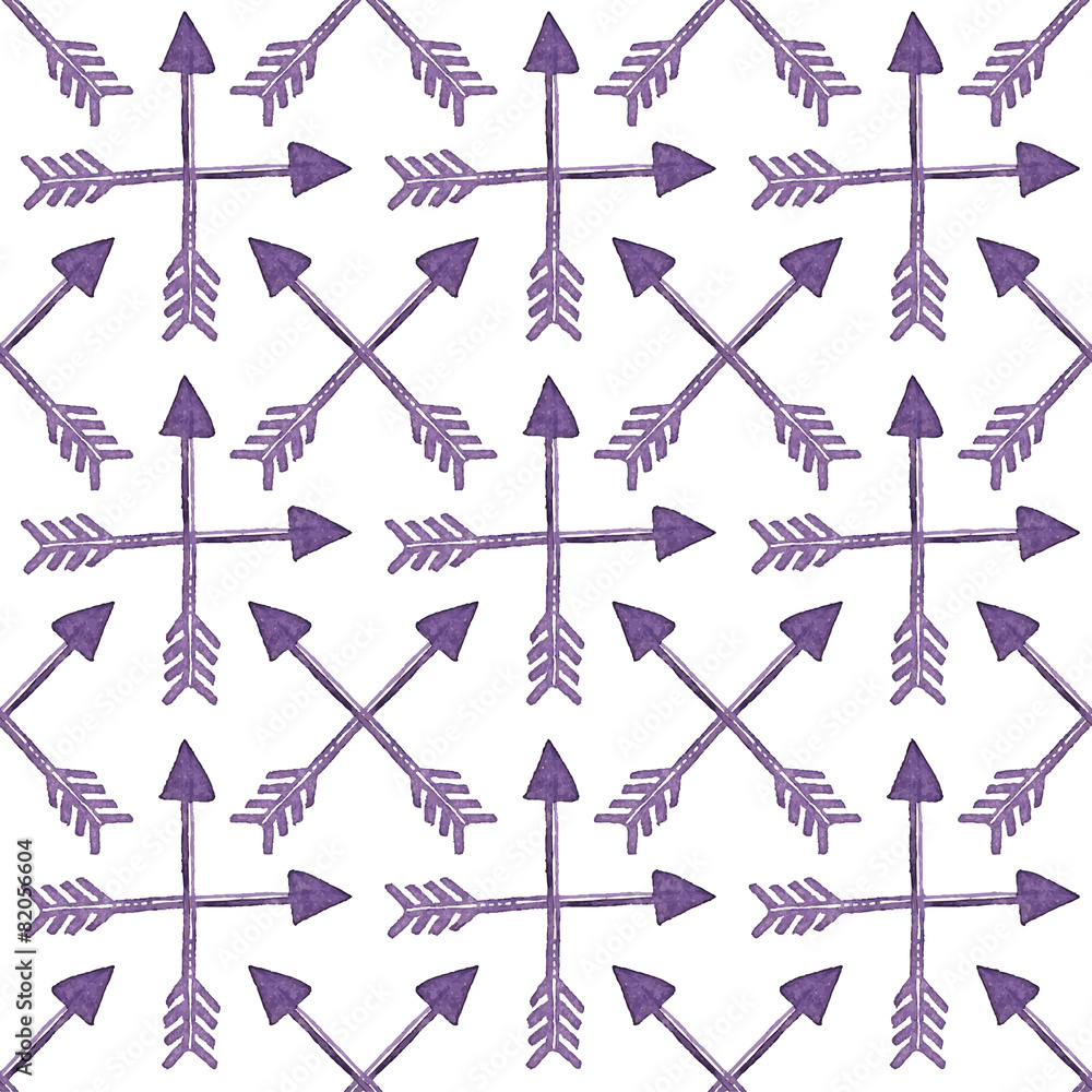 Pattern with crossed ethnic arrows.Vector illustration