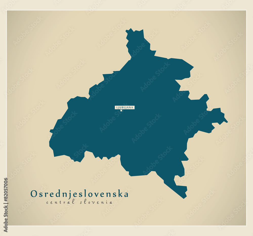 Modern Map - Osrednjeslovenska SI
