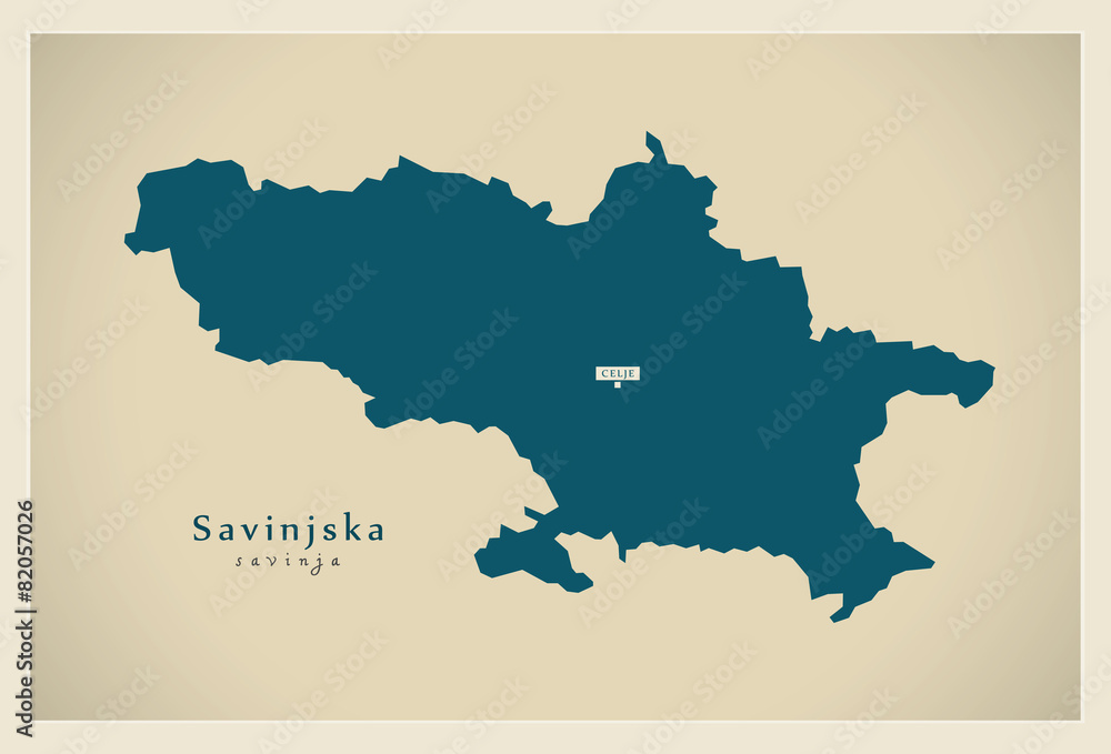 Modern Map - Savinjska SI