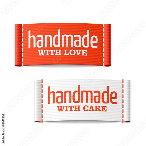 Handmade with love and care labels