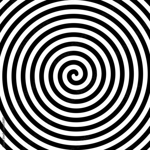 Black and white hypnosis spiral
