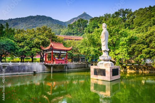 Temple on Drum Mountain in Fuzhou, China