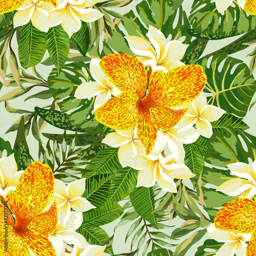 Seamless exotic pattern.