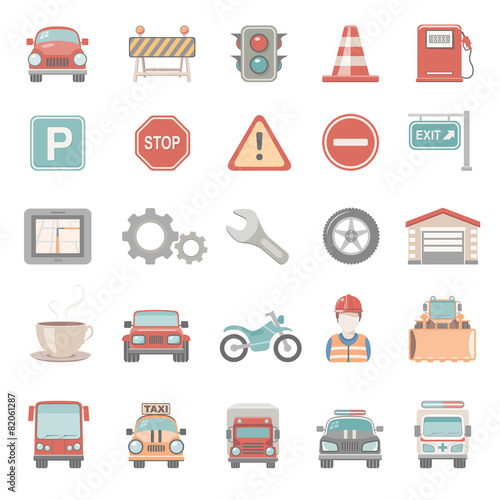 Flat Icons - Traffic