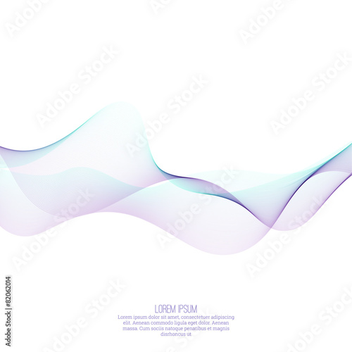 Techno vector abstract background with soft lines.