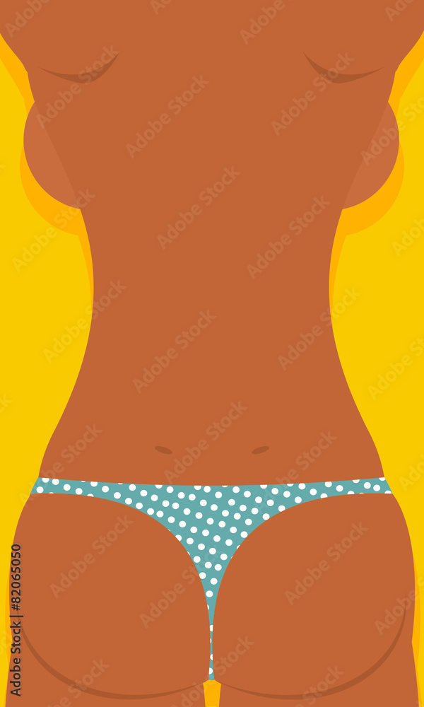 Spin tanned girls. Woman is lying on beach. Summer vector illust Spin tanned girls. Woman is lying on beach. Summer vector illust