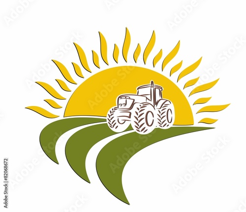 tractor Logo in the field.
