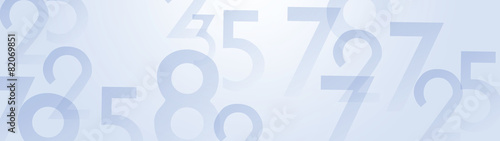 Abstract numbers background