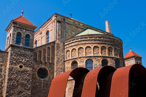 Canvas Print Kempenland Museum and Steentjeskerk Church in Eindhoven