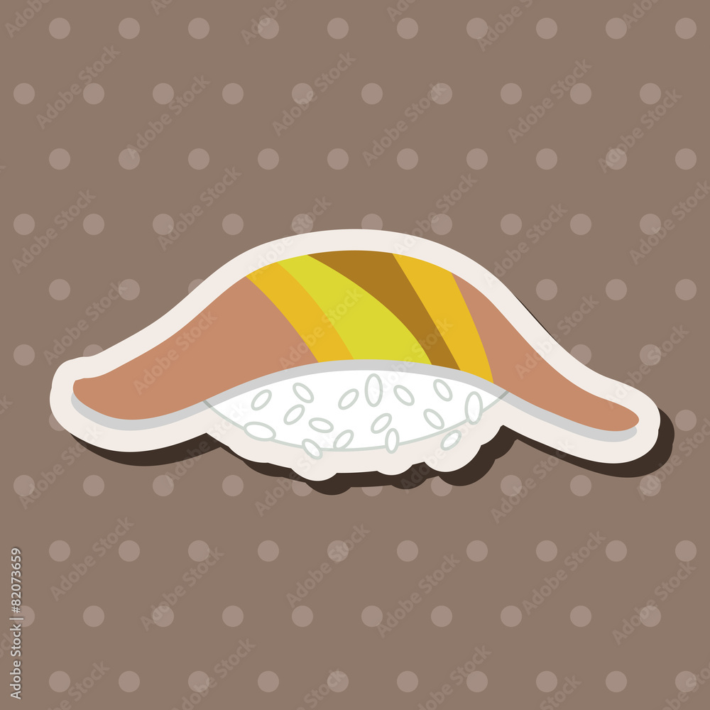 Japanese food sushi theme elements Japanese food sushi theme elements