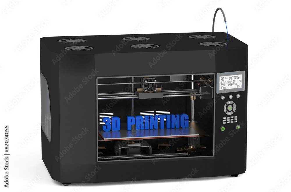 Obraz premium Three dimensional printer in action