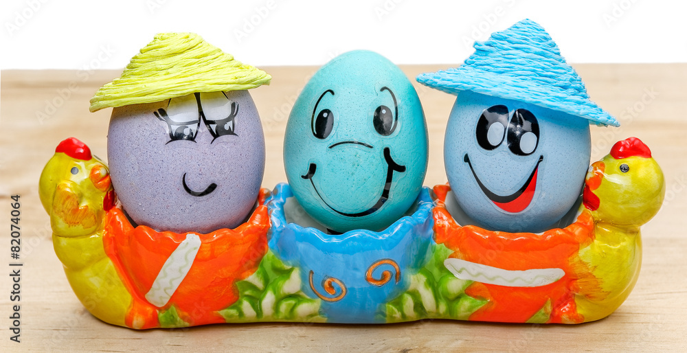 Obraz premium Eggs in the egg cup