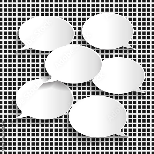 Paper Chat Bubbles Illustration