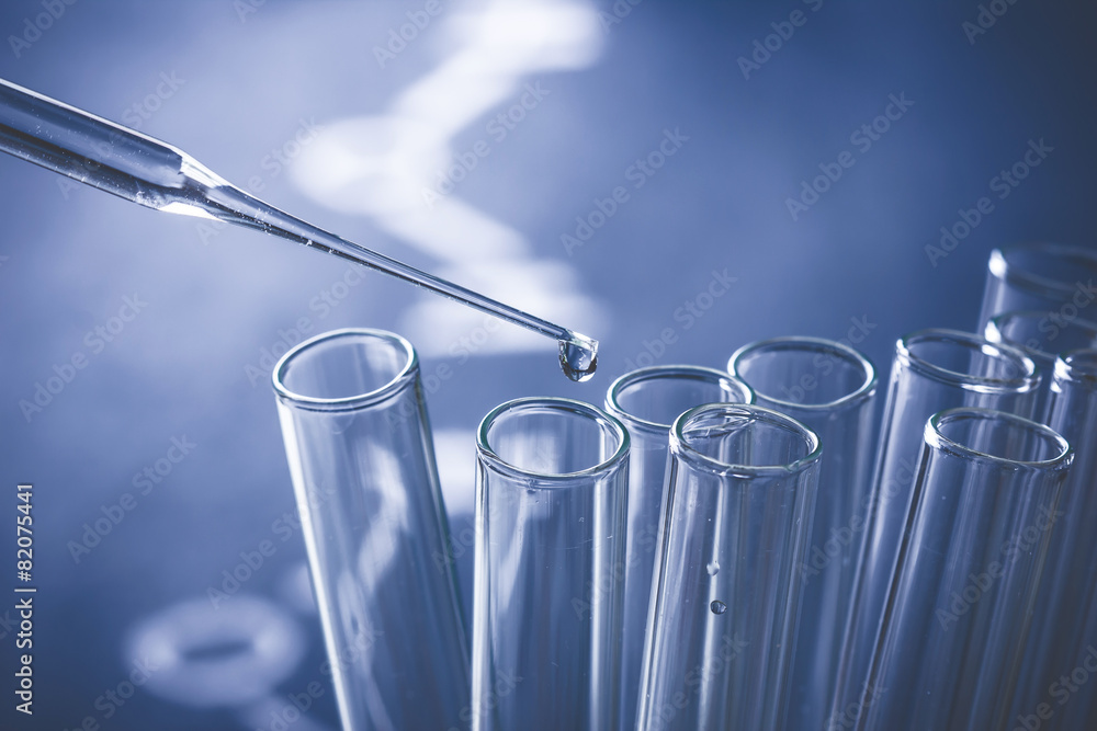 Laboratory test tubes closeup. Laboratory test tubes closeup.