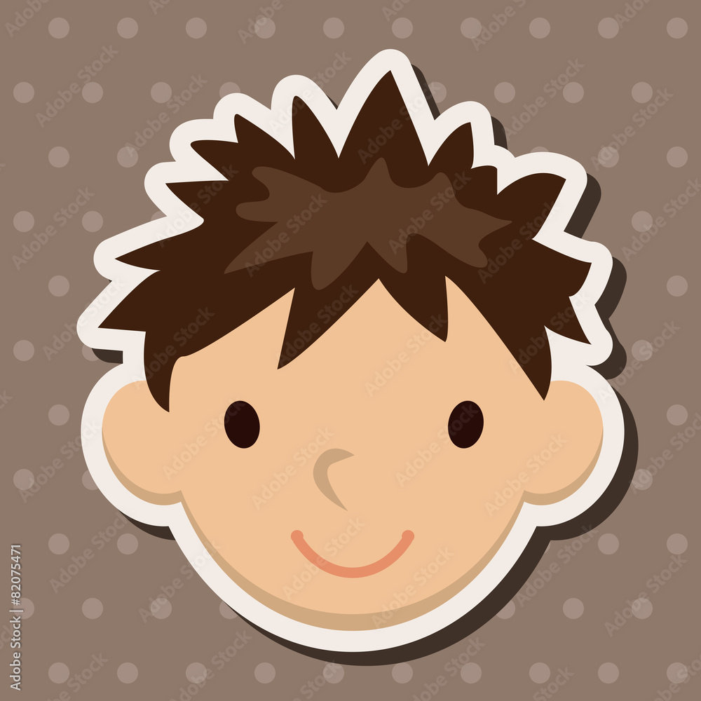 Obraz premium people character theme elements