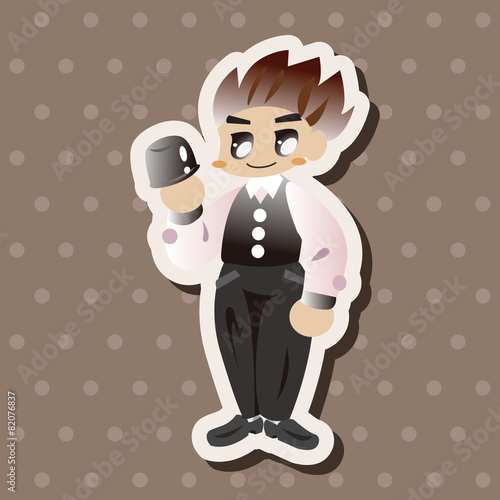 casino game dealer theme elements