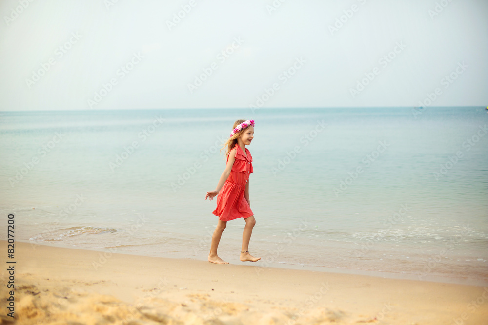 little girl on the sea little girl on the sea