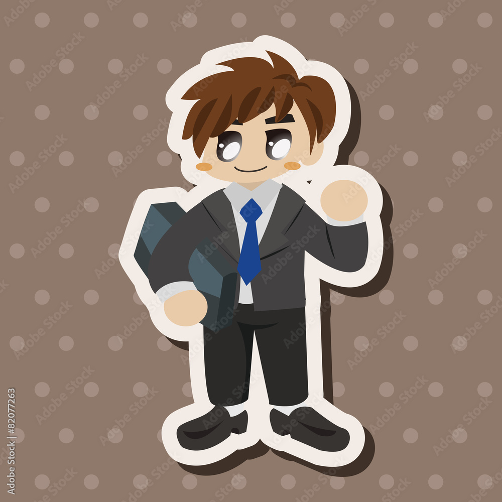 Office workers theme elements Office workers theme elements