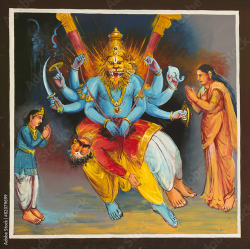 Foto Lord Shiva avatar at the Mahalingeswarar Temple, Narasimha.