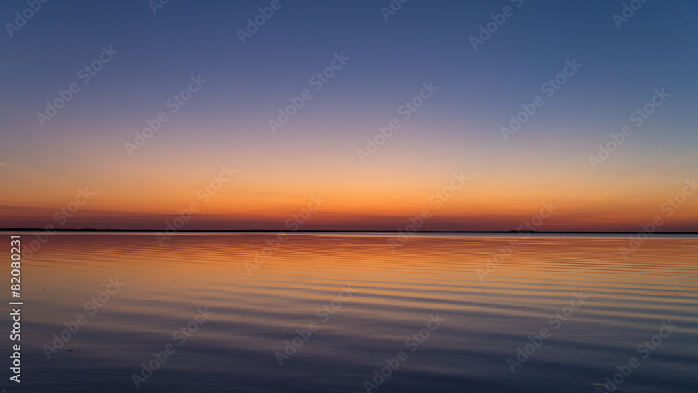 Obraz premium Abendstimmung am Wasser