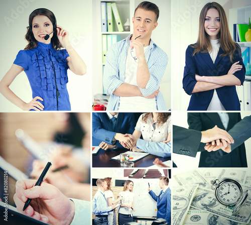 Collage of business photos