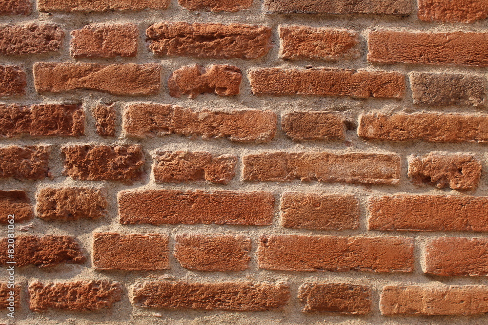 Red old brick wall texture as a background Red old brick wall texture as a background