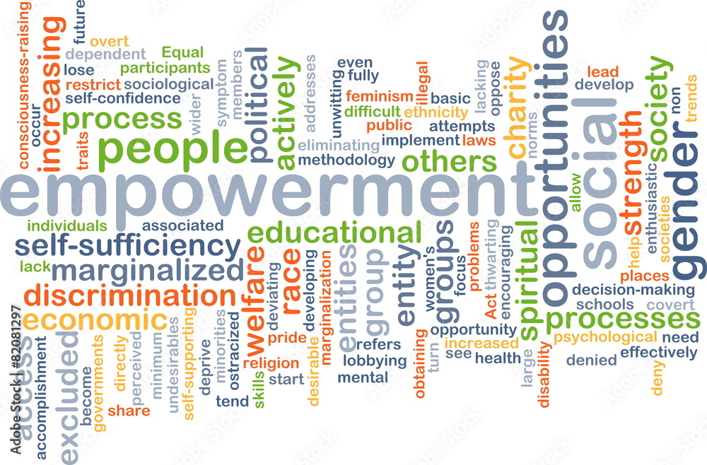 Empowerment wordcloud concept illustration