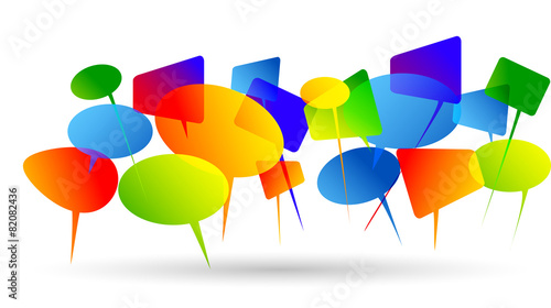discussione, dialogo, community colori