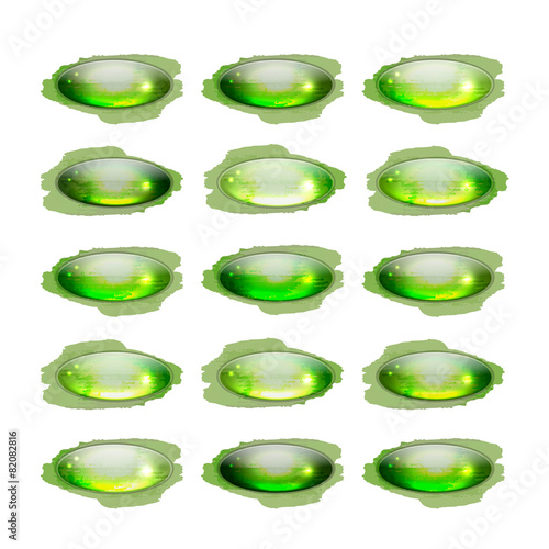Set of glossy button icons for your design