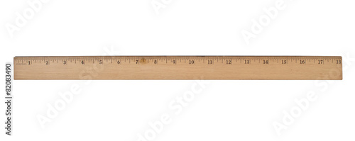 vintage wooden ruler