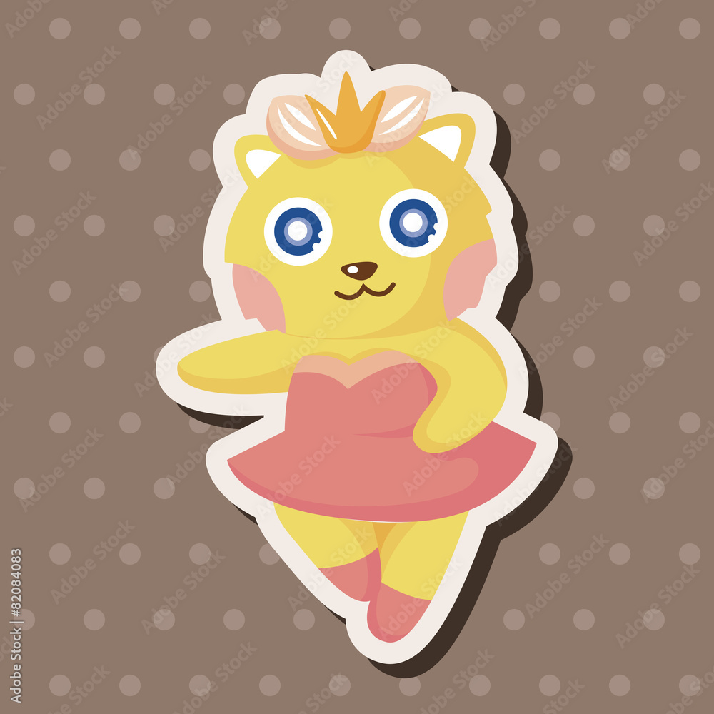 animal cat dancing cartoon theme elements animal cat dancing cartoon theme elements