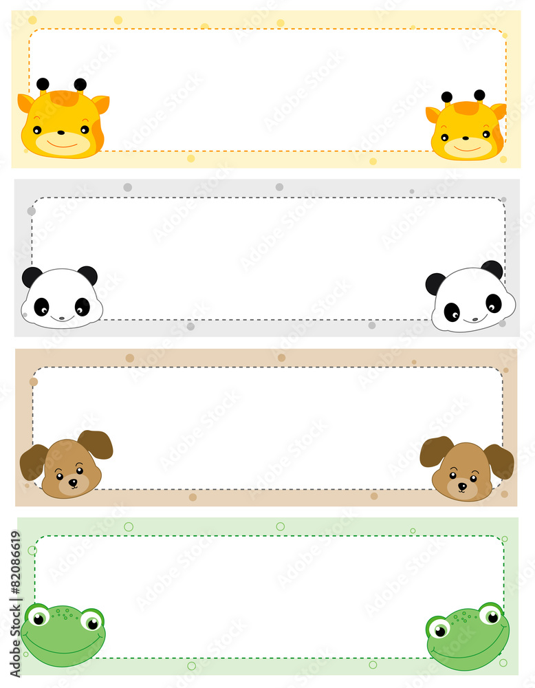 Printable cute name tags for kids Stock Vector Adobe Stock Printable cute name tags for kids Stock Vector Adobe Stock