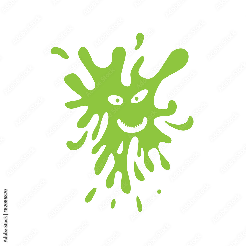 Green blob or bacteria, microbe. Vector Green blob or bacteria, microbe. Vector