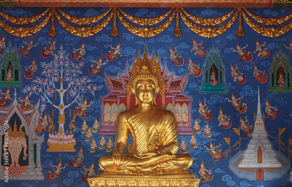 Statue of buddha in Wat Kaew Korawaram Temple