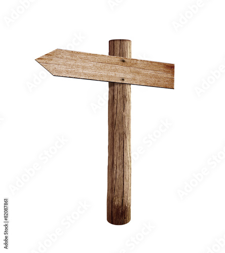 old wood left arrow road ar...