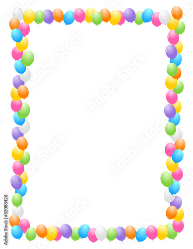 Balloons border / frame